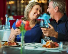 couple eating at a restaurant