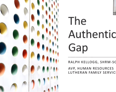 The Authenticity Gap presentation screen shot