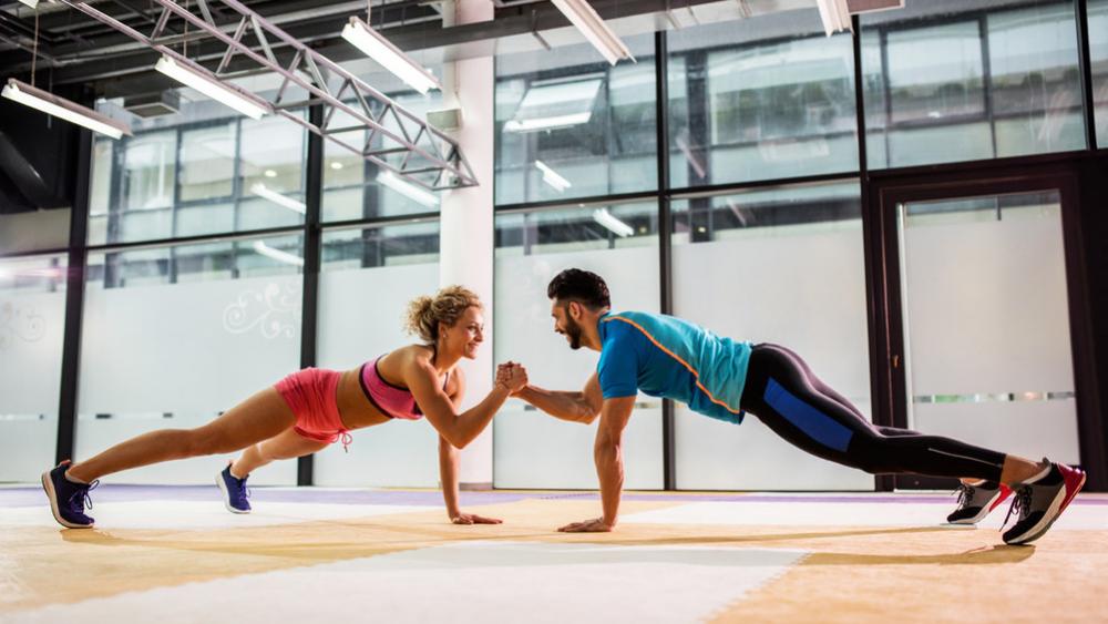 couple working out